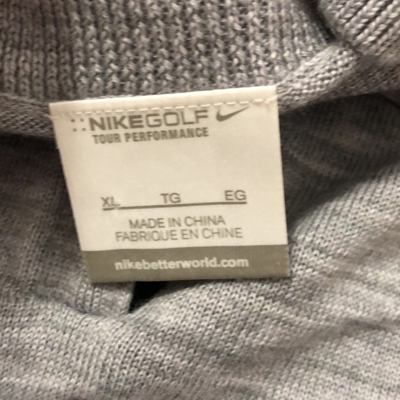 Nike golf Marino wool grey pullover sweater - Picture 2 of 5